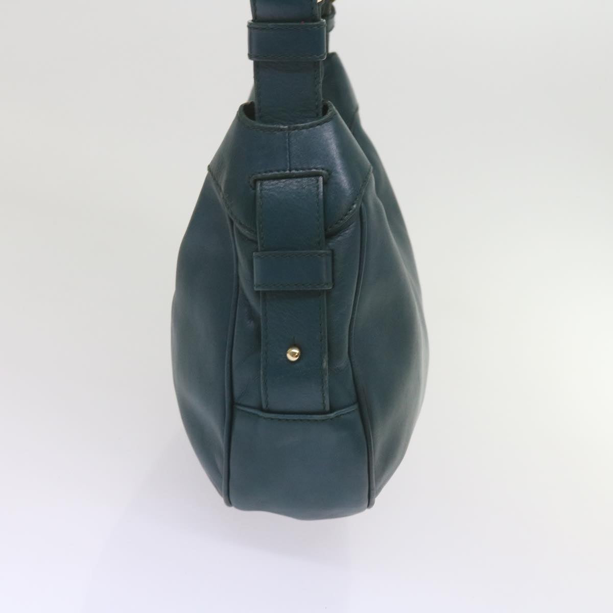 Luxury CELINE Shoulder Bag Leather Blue  60323
