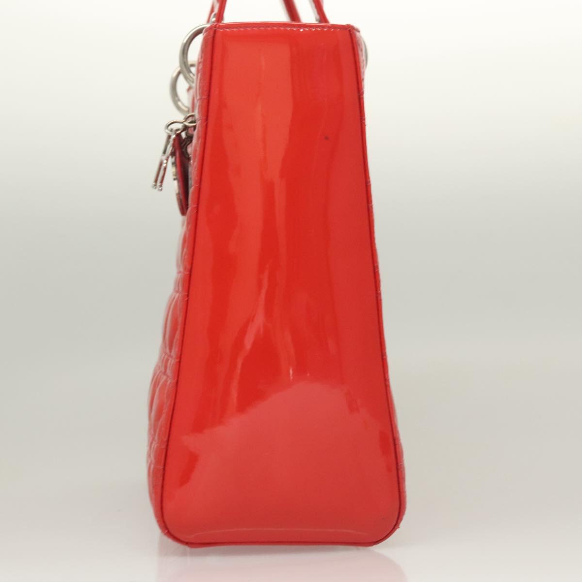 Christian Dior   Lady Dior Patent Patent Leather Red Patent_Leather Bag ()