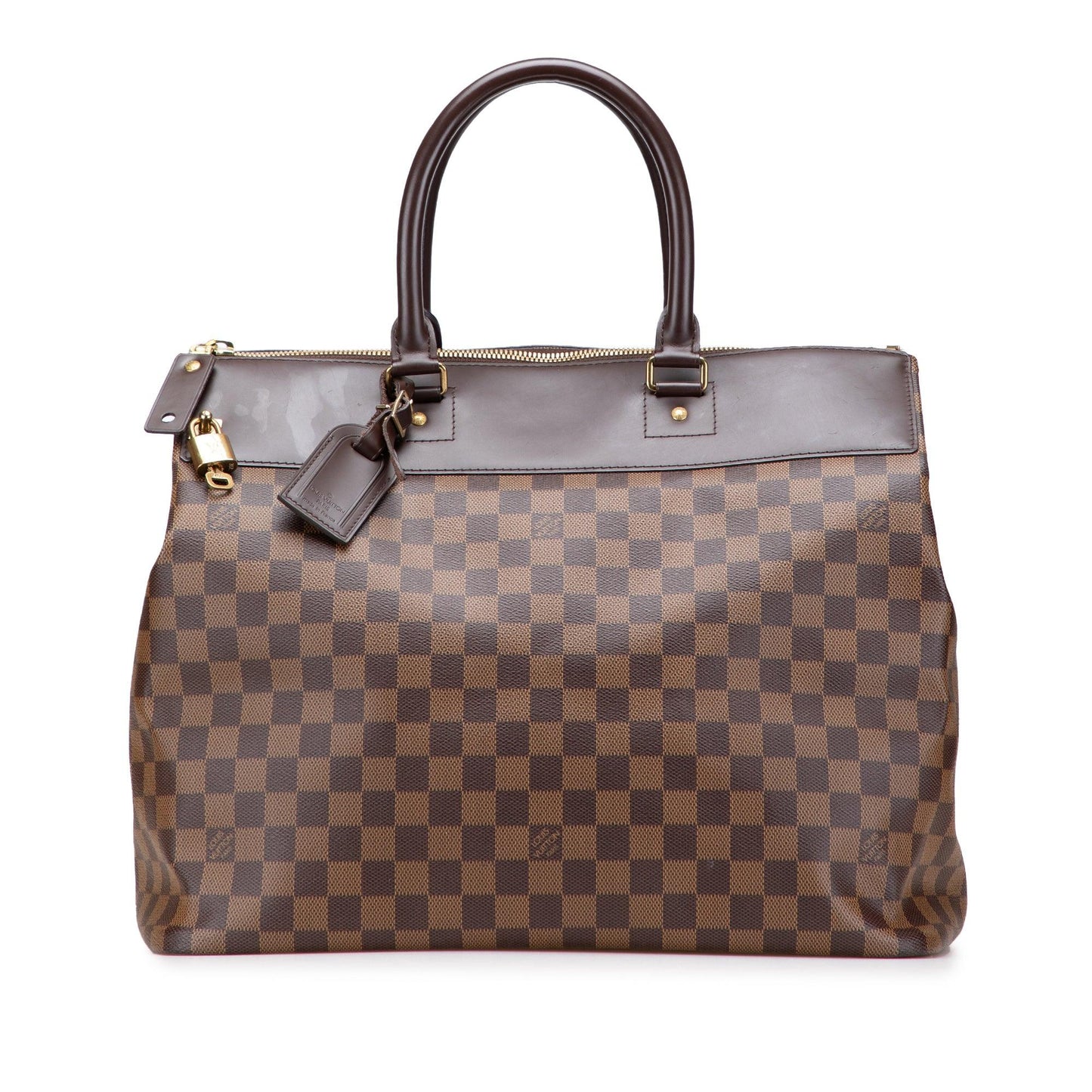 Brown Louis Vuitton Damier Ebene Greenwich PM Travel Bag