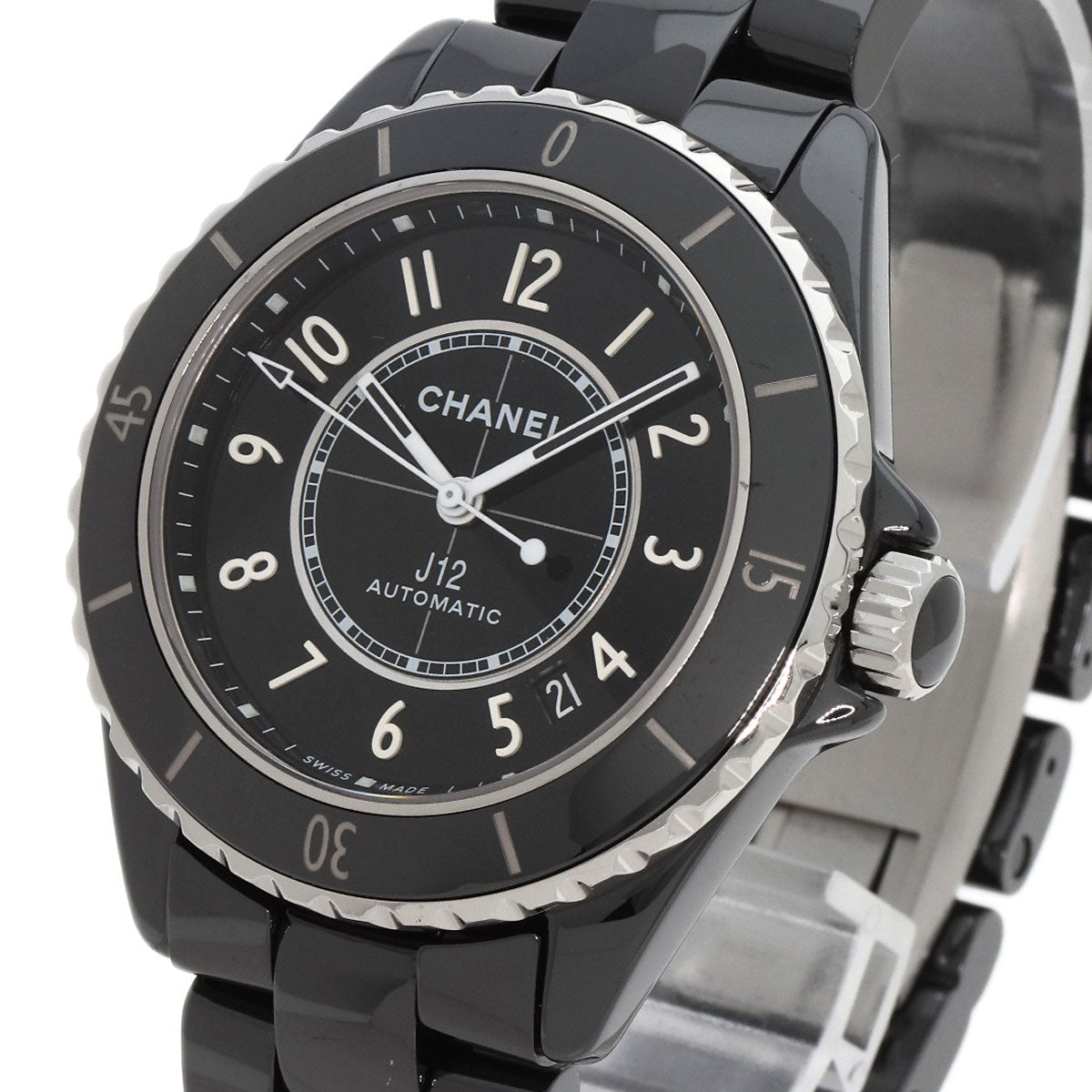 CHANEL Watches Mechanical Automatic H5699 ceramic black Caliber 12.1 J12 1.5" H5699 current model black dial