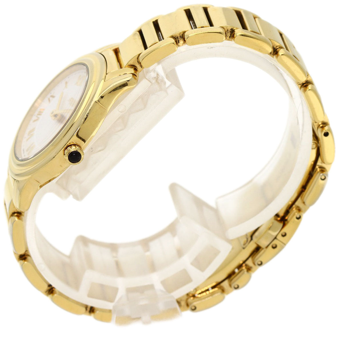 FENDI Watches Quartz 25000L Gold Plated , Gold Plated gold Round face white dial Women