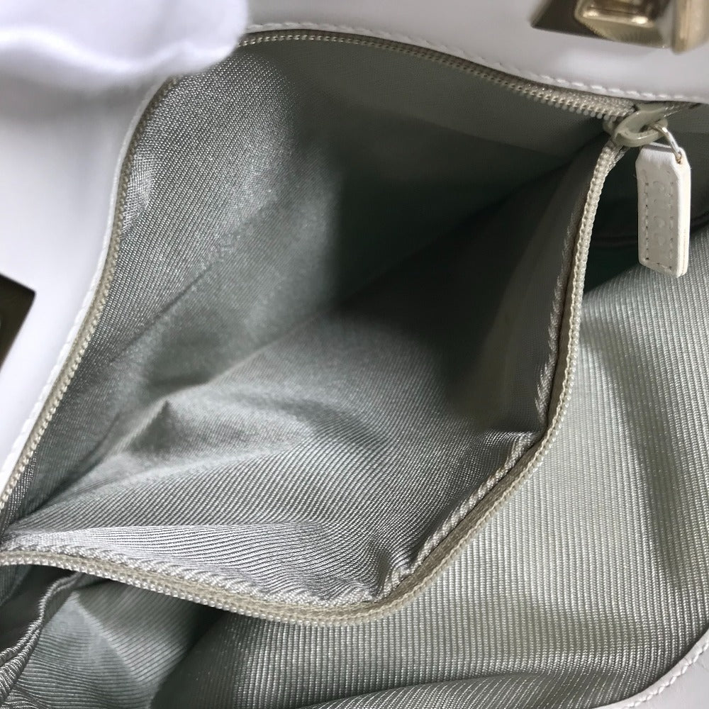 GUCCI Tote Bag 002 1099 Canvas / leather Light green Shoulder Bag Shoulder Bag GG Bucket Women Used
