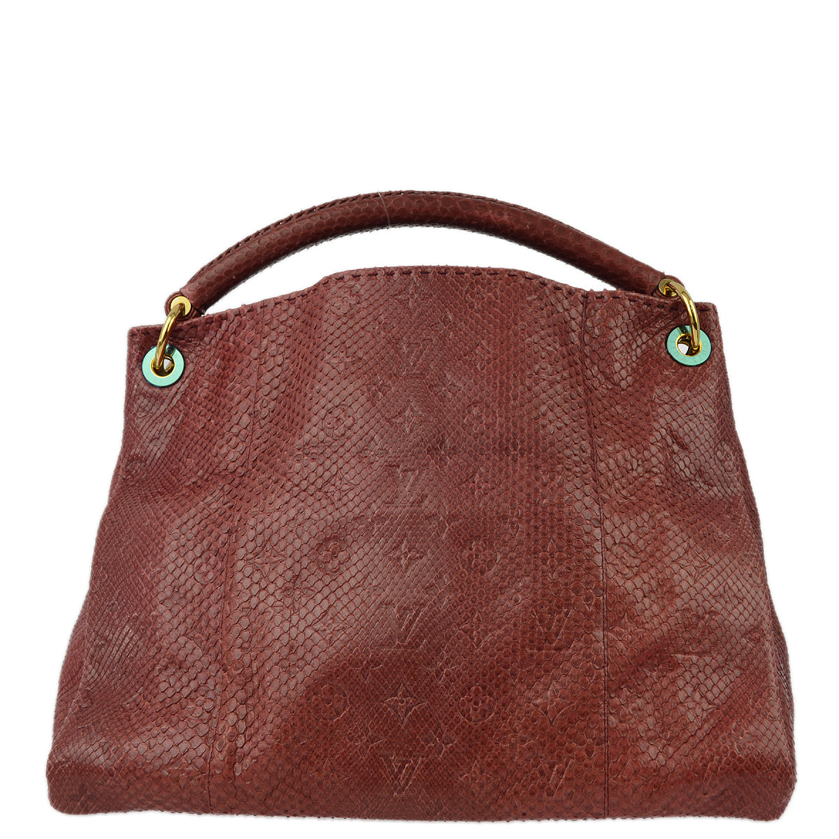 Louis Vuitton * Red Monogram Exotic Artsy MM Handbag ?93451