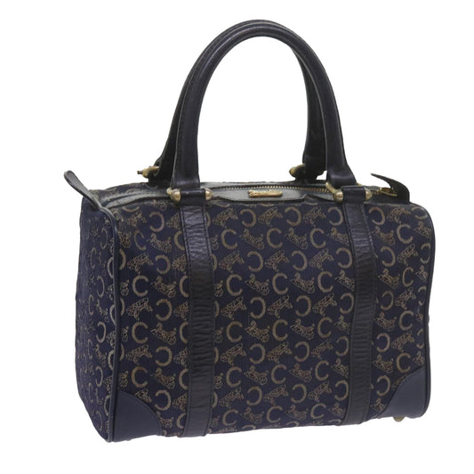 Luxury CELINE C Macadam Canvas Hand Bag Navy  60577