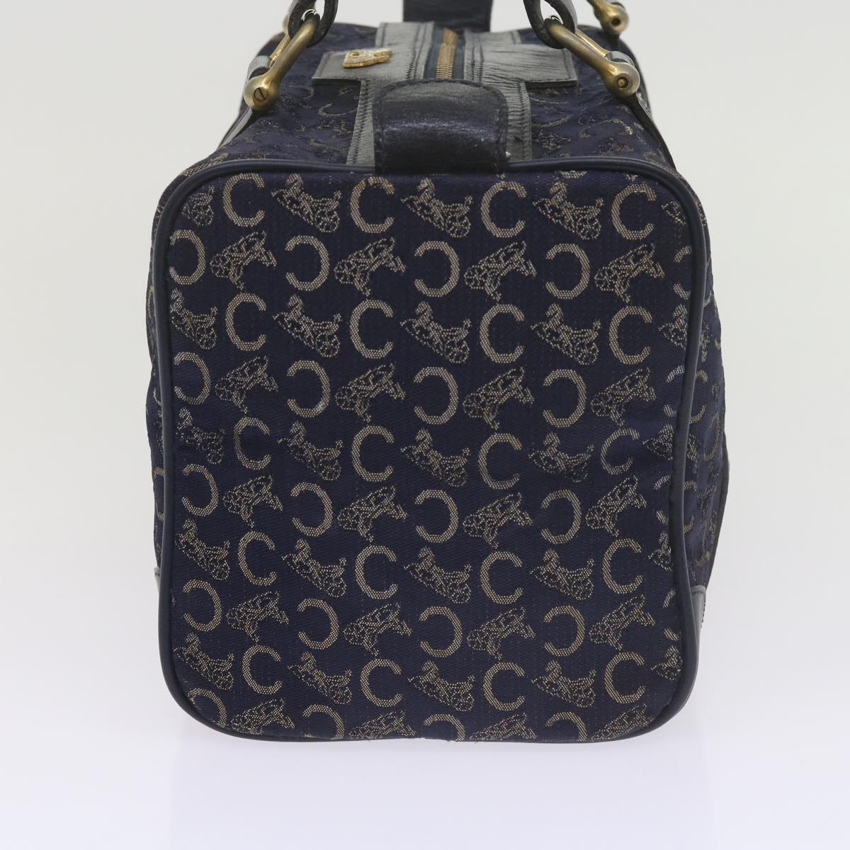 Luxury CELINE C Macadam Canvas Hand Bag Navy  60577