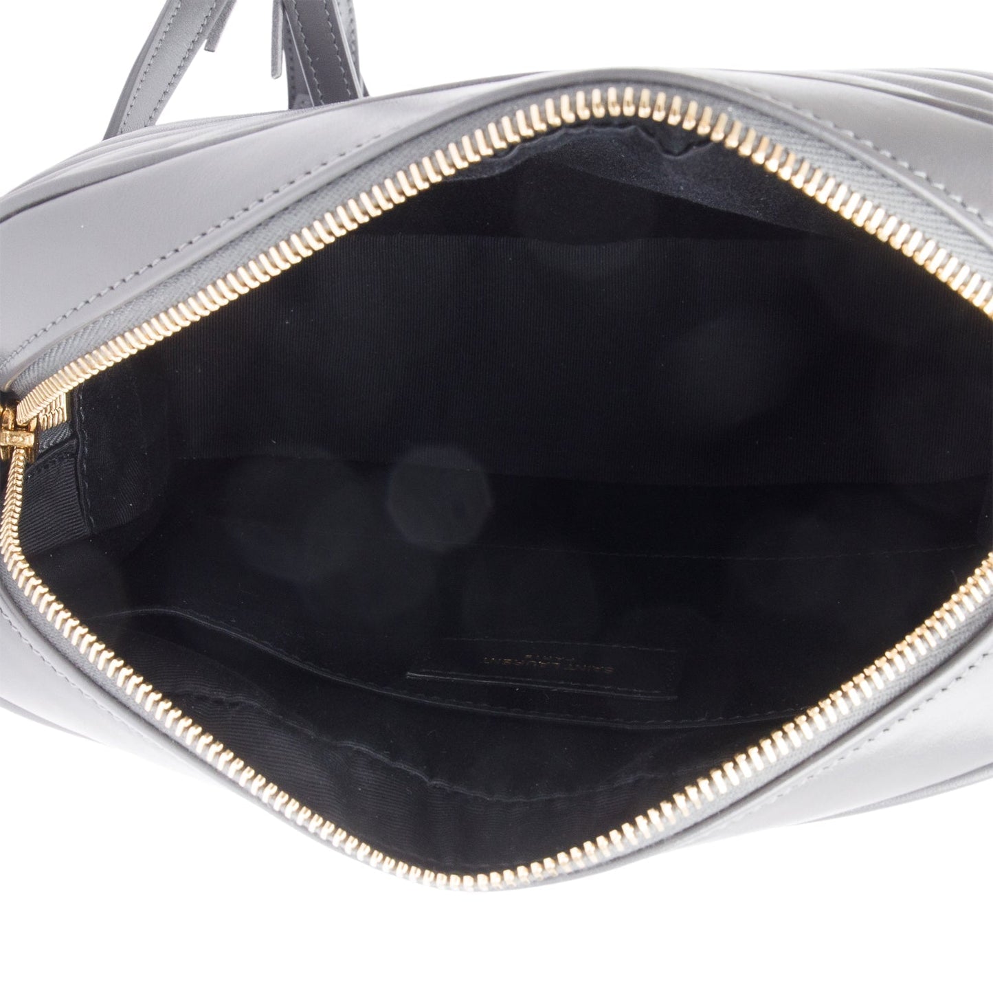 Saint Laurent 2021 Grey Quilted Leather Lou Camera Bag