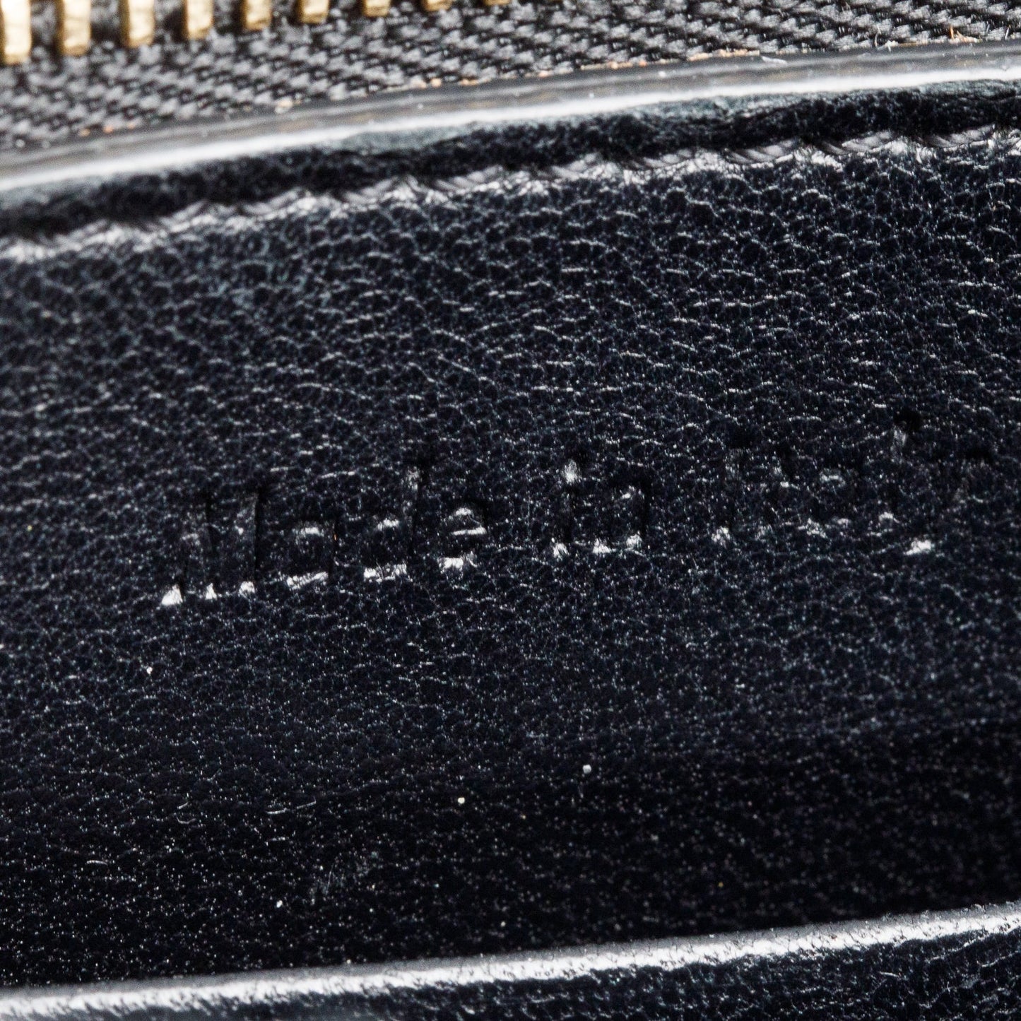 Celine Black Grained Leather Small Trotteur Crossbody Bag