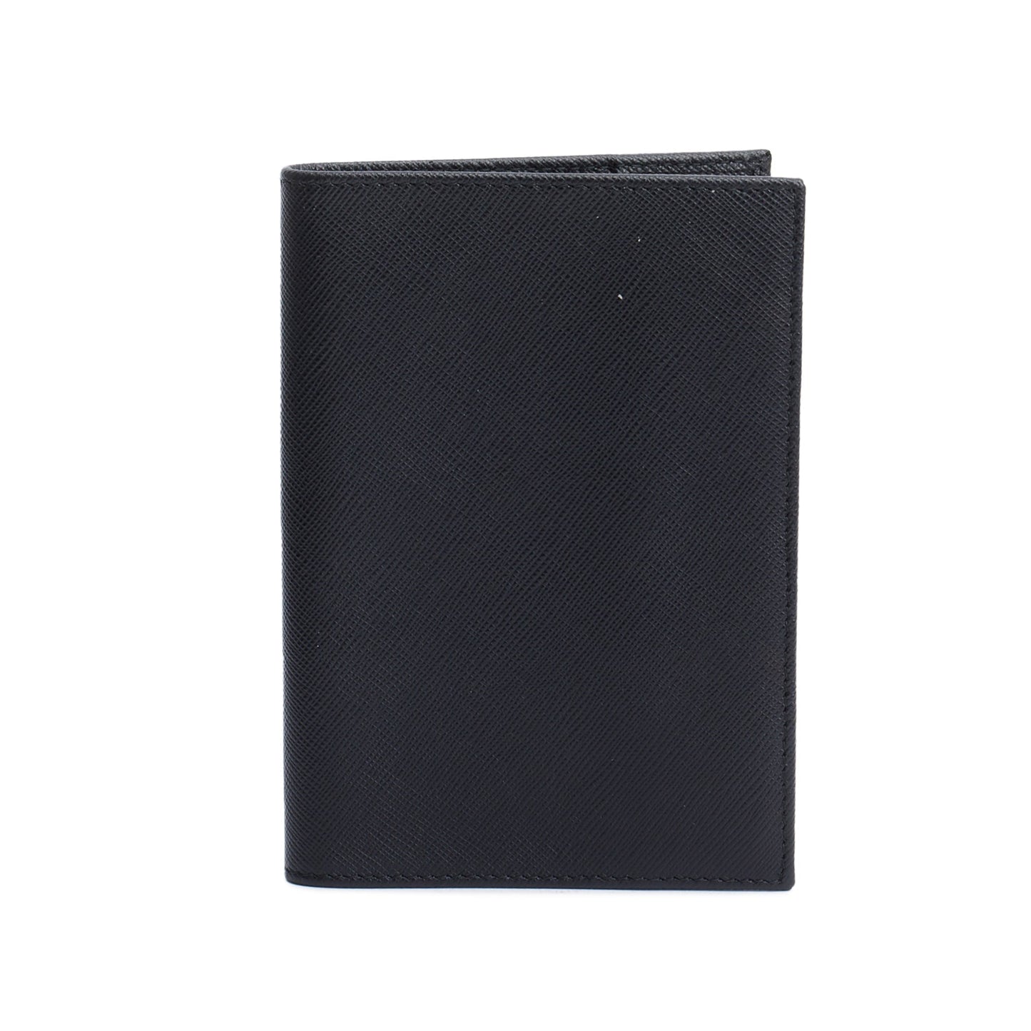 Prada Black Saffiano Leather Passport Holder