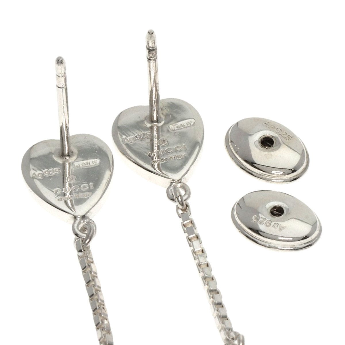 GUCCI Pierce SV Silver logo drop