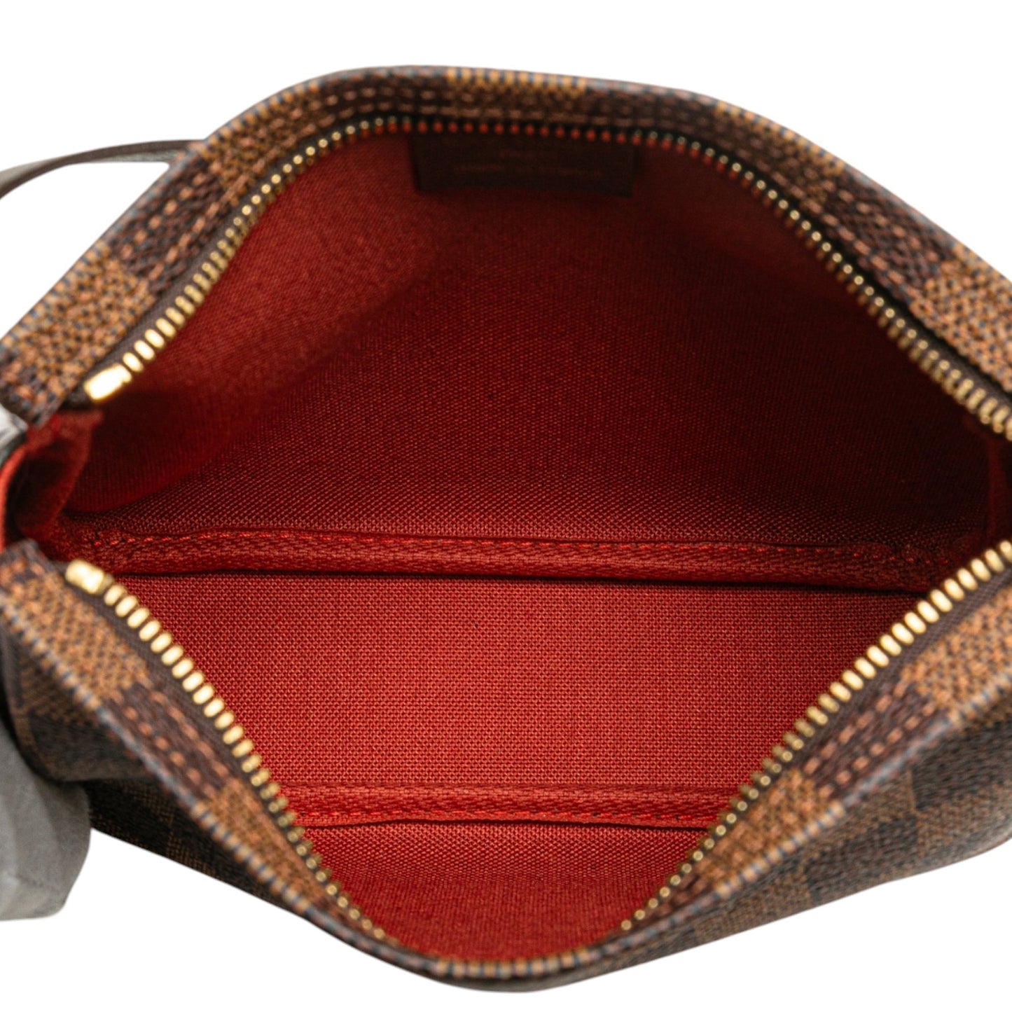 Brown Louis Vuitton Damier Ebene Trousse Pochette Handbag