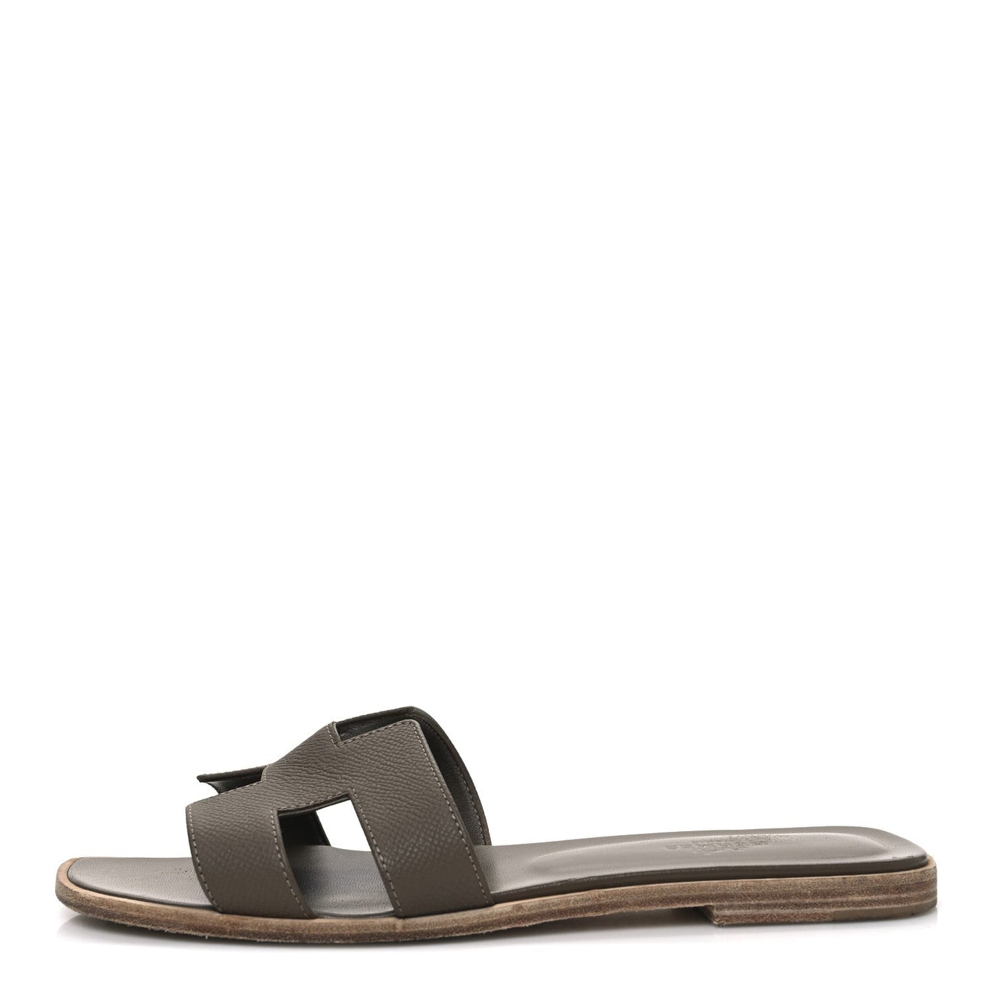 Hermes Epsom Oran Sandals 39 Etoupe
