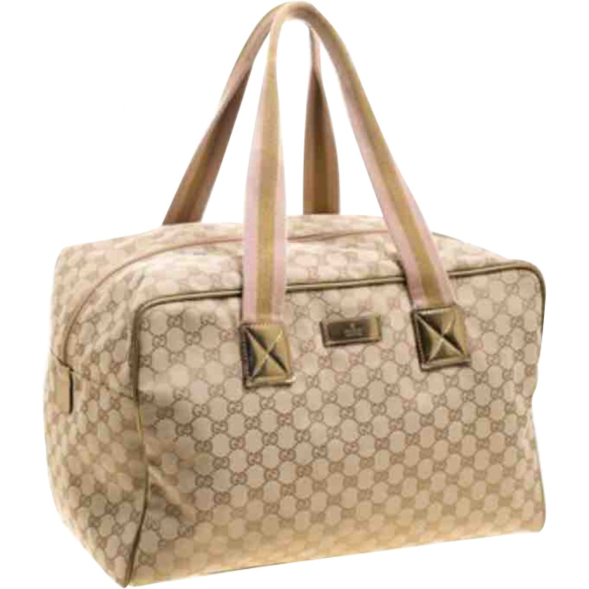 Gucci  Beige Cloth Travel bag