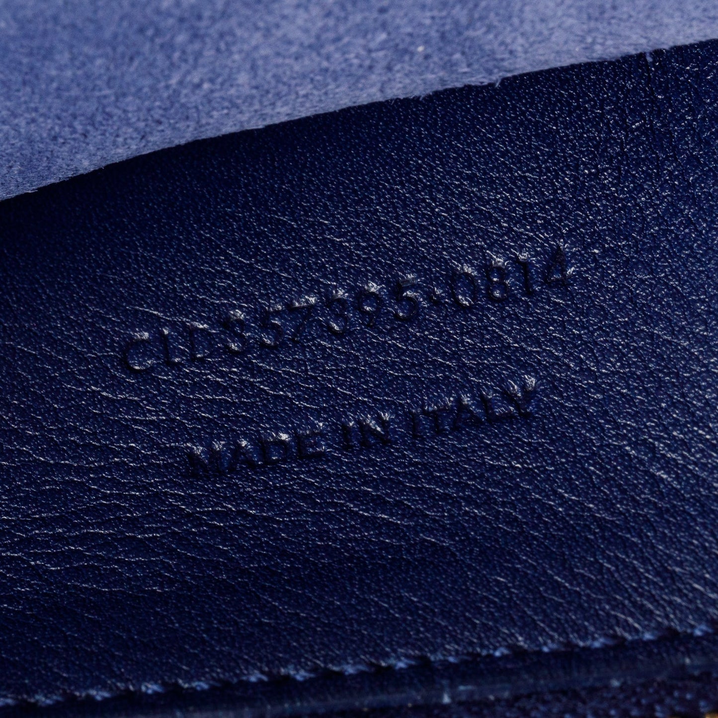 Saint Laurent Blue Leather Medium Chyc Cabas Tote Bag