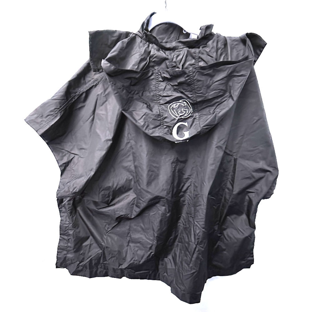 GUCCI poncho 626382 polyamide black Hoodie logo Women M Used