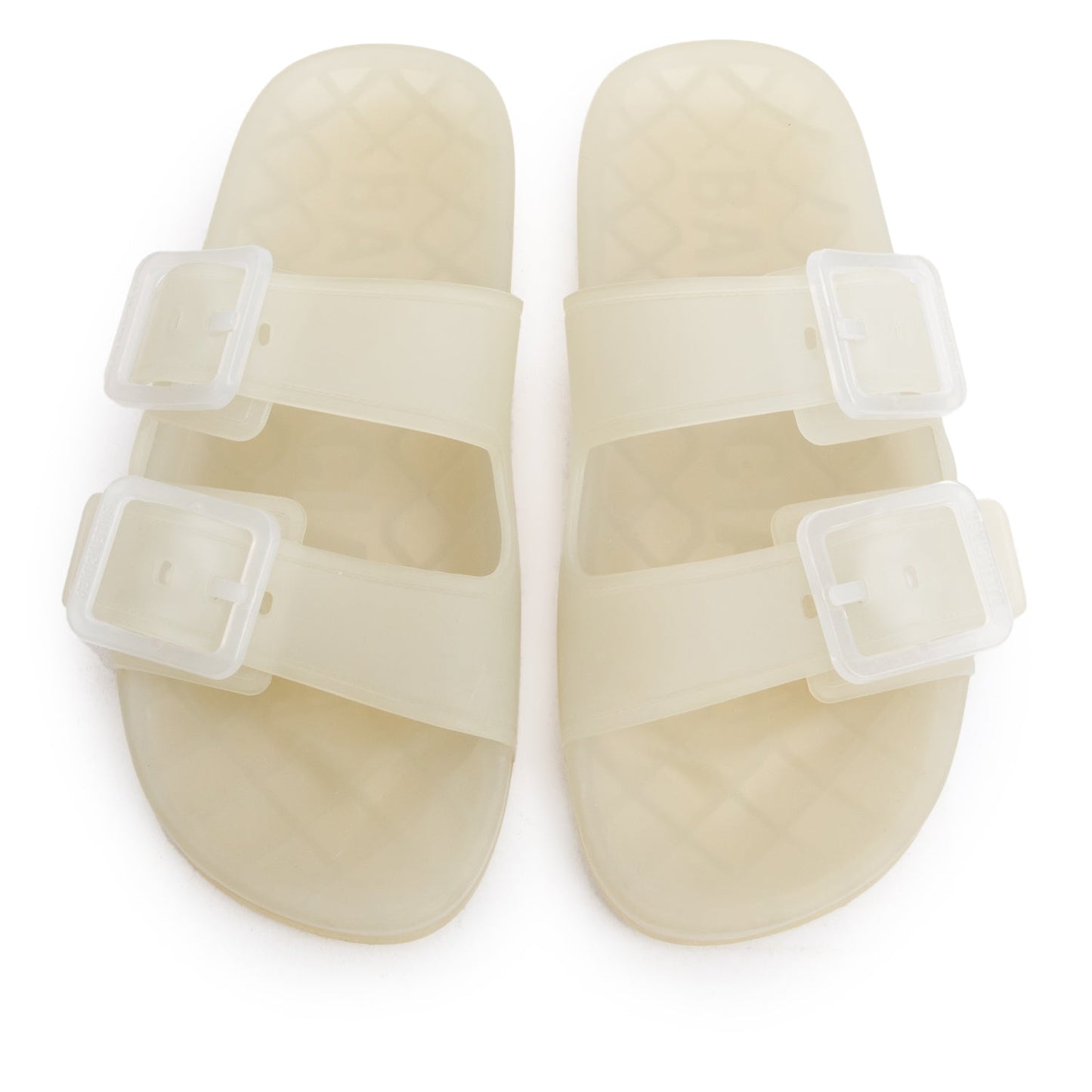 Balenciaga White Transparent Rubber Jelly Mallorca Sandals, Size 37