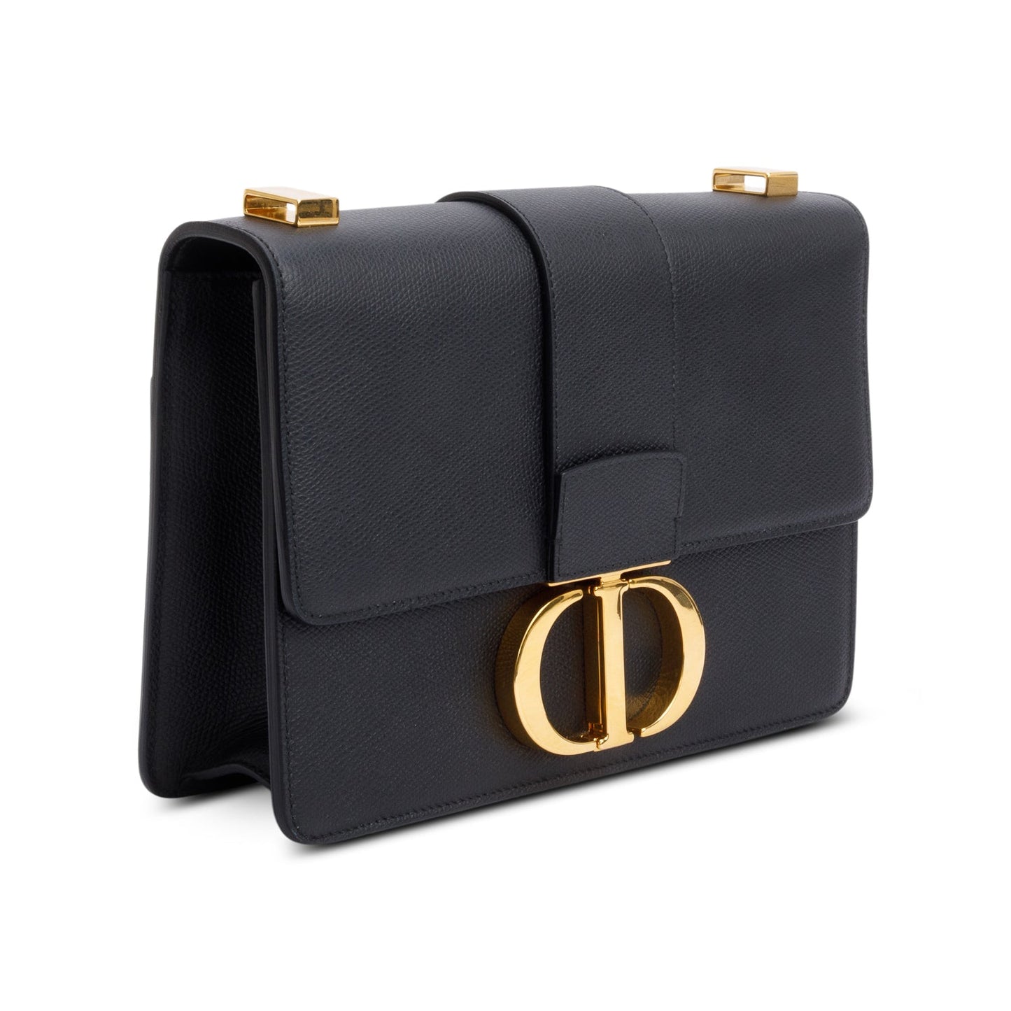 Christian Dior Black Leather Medium 30 Montaigne Bag