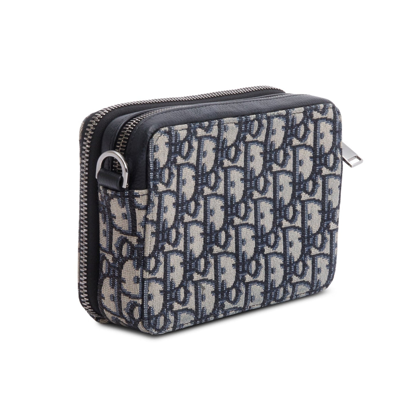 Christion Dior 2020 Oblique Jacquard Zipped Pouch Crossbody