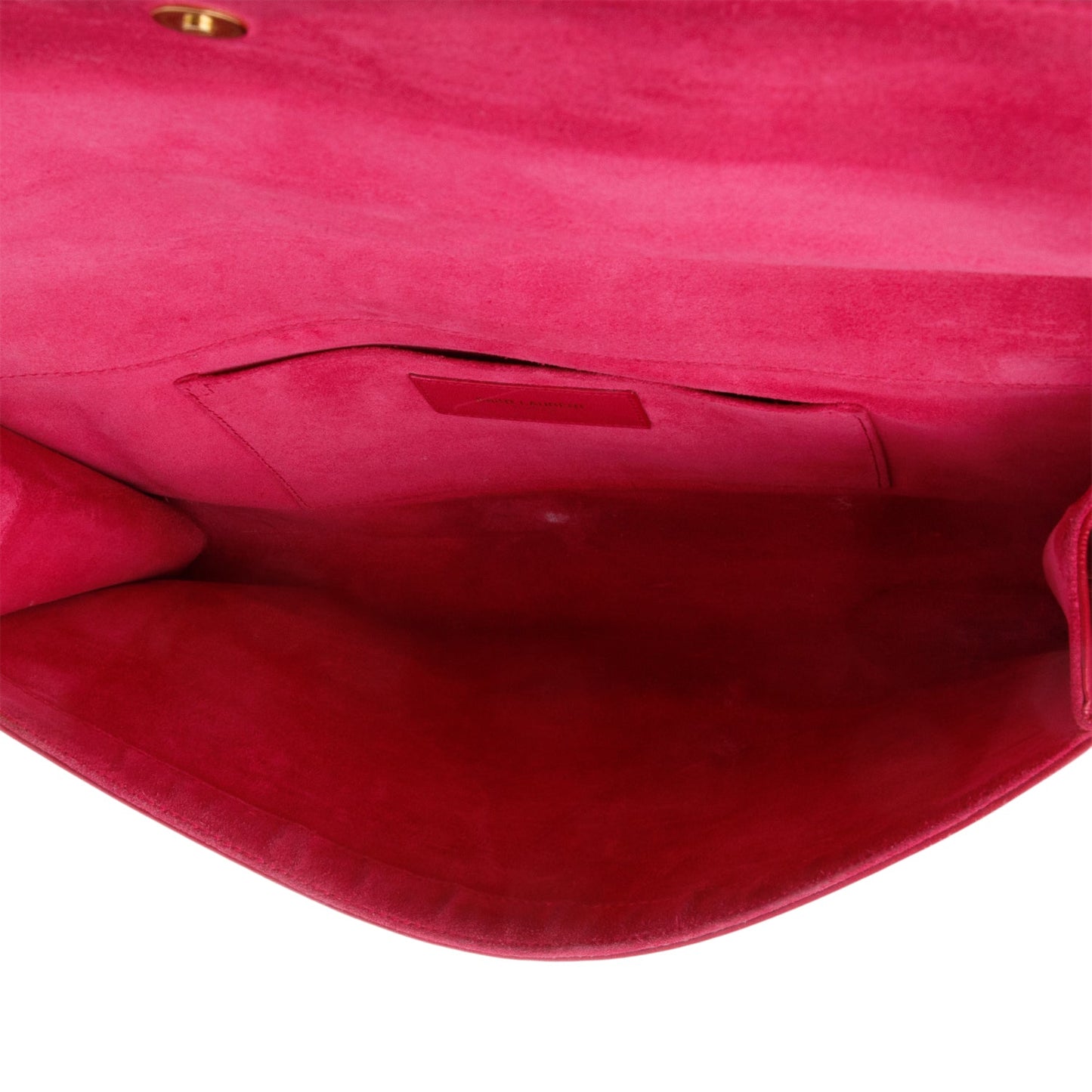 Saint Laurent Pink Leather Classic Y Ligne Clutch