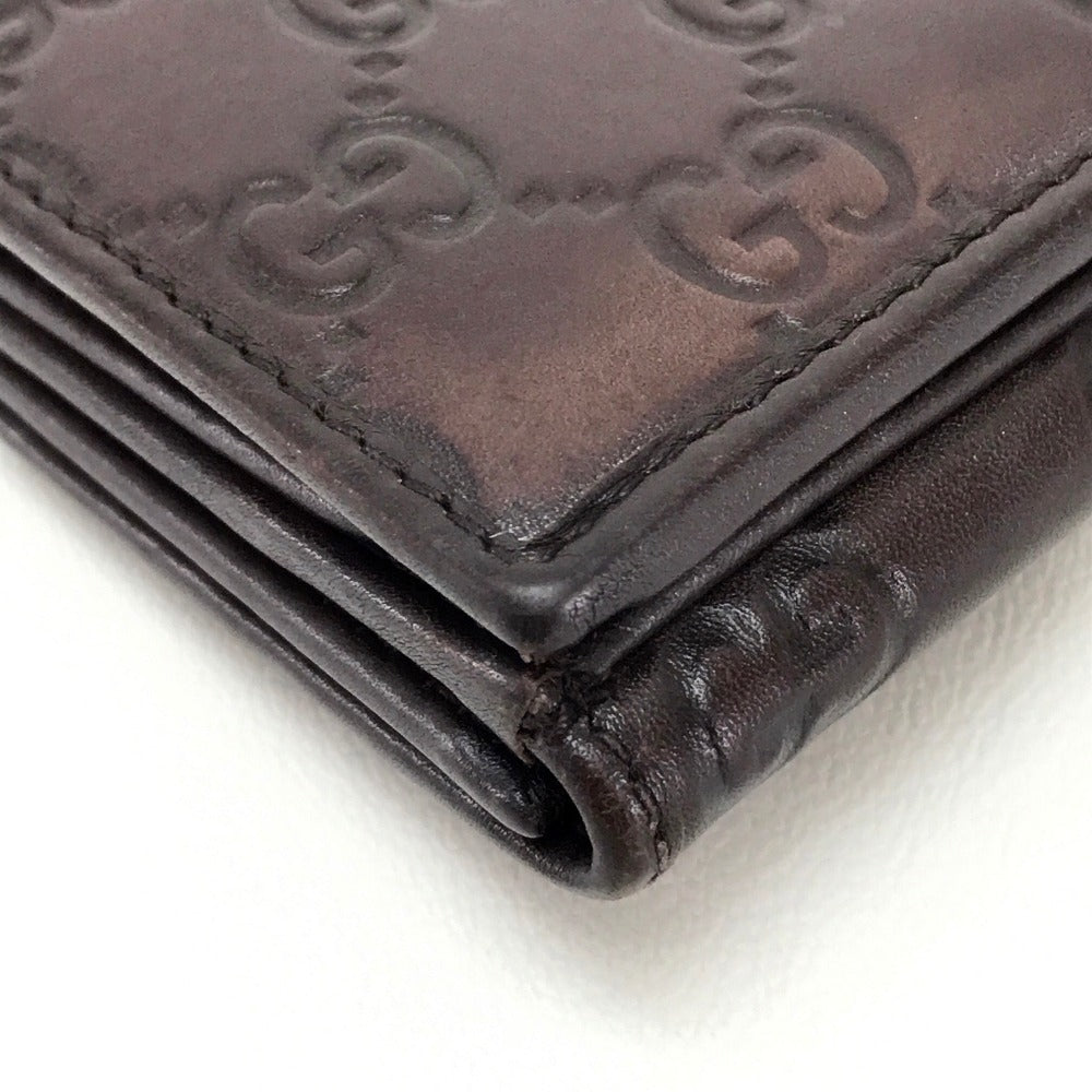 GUCCI Long Wallet Purse 256933 Sima leather Dark brown Guccisima MAYFAIR Women