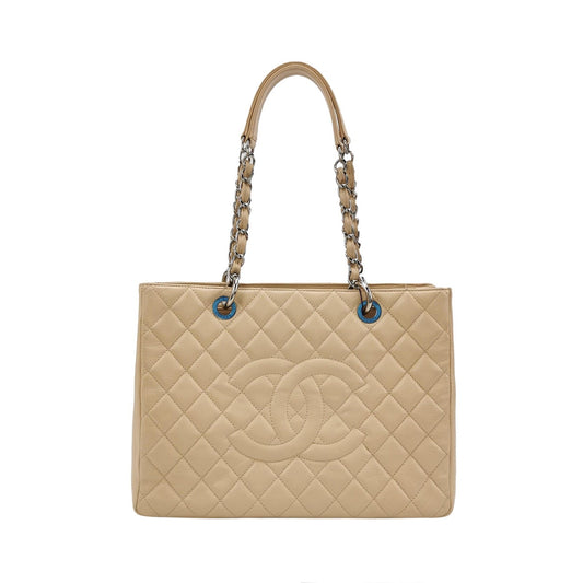 Chanel GST Grand Shopping Tote Beige Caviar Leather PM 2009-2010