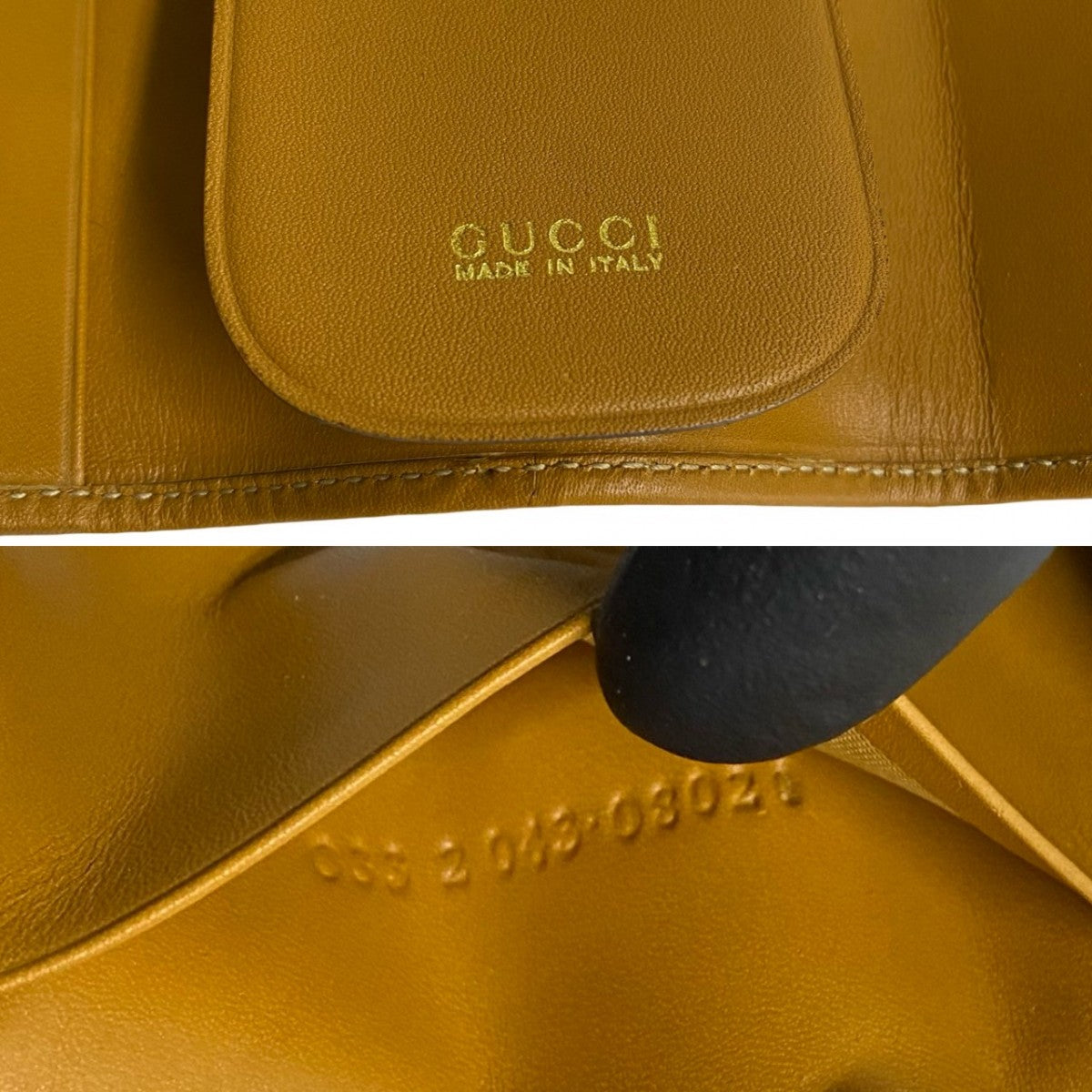 GUCCI Key case Key holder  Canvas, Leather Brown GG logo mens(Unisex)