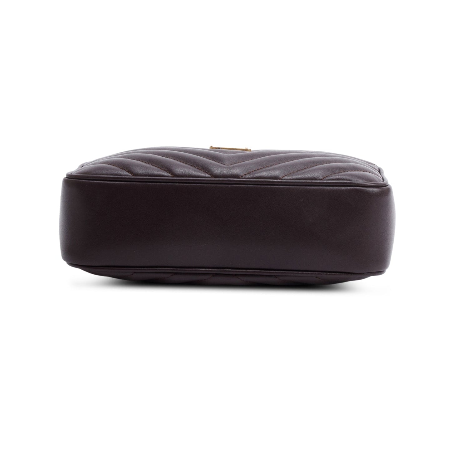 Saint Laurent Brown Quilted Leather Lou Camera Bag