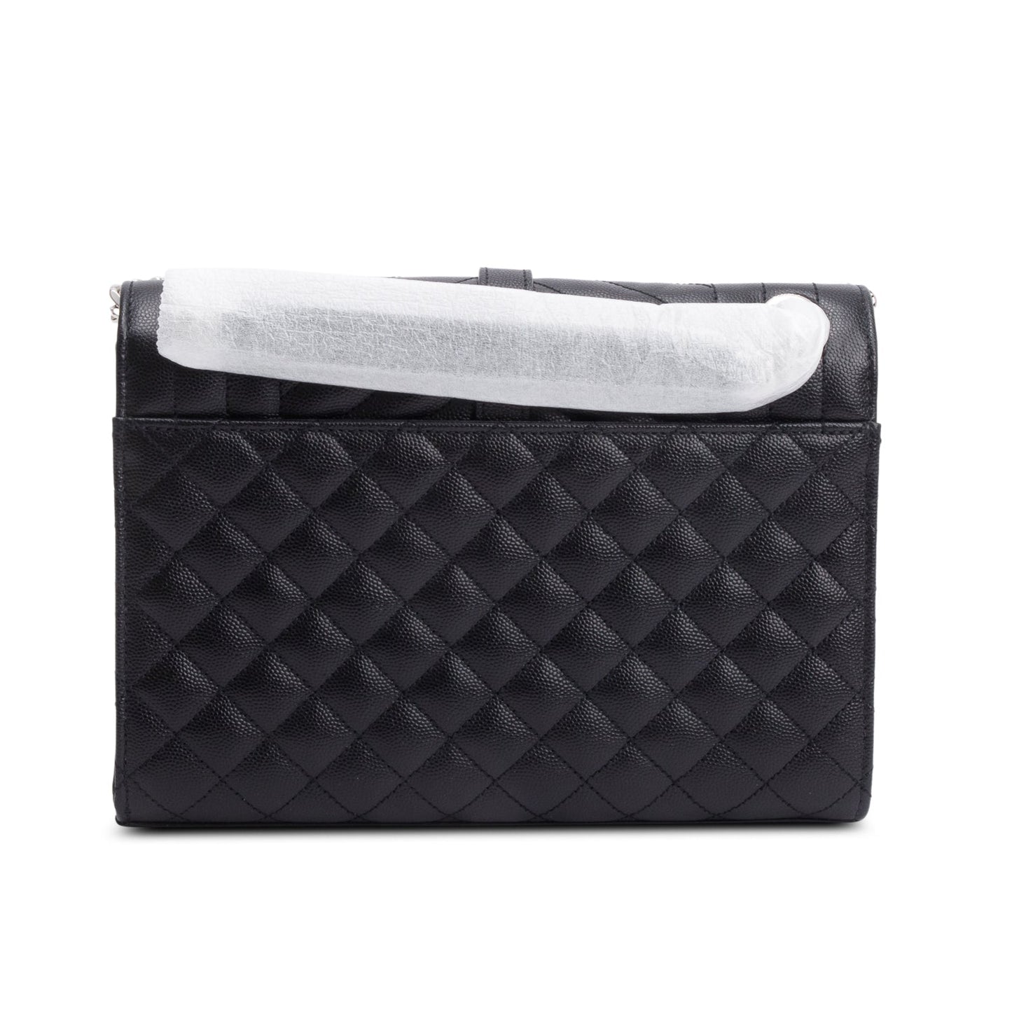 Saint Laurent 2020 Black Grained De Poudre Medium Envelope Shoulder Bag