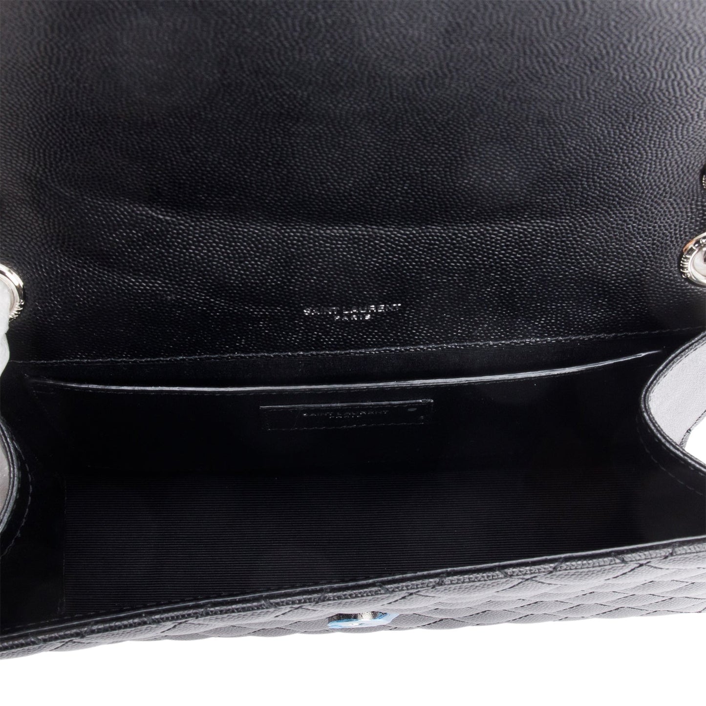 Saint Laurent 2020 Black Grained De Poudre Medium Envelope Shoulder Bag