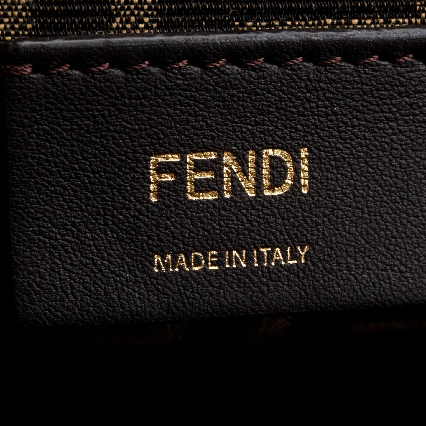 Fendi Brown Nappa Leather Small Fendi First Bag
