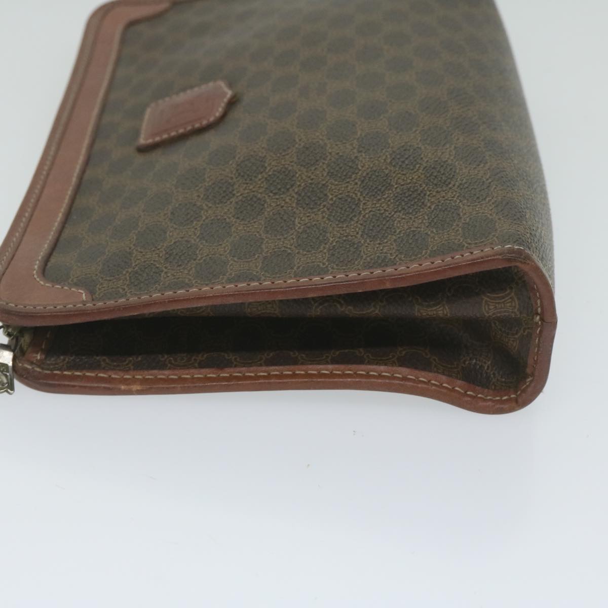Luxury CELINE Macadam Canvas Clutch Bag PVC Brown  61680