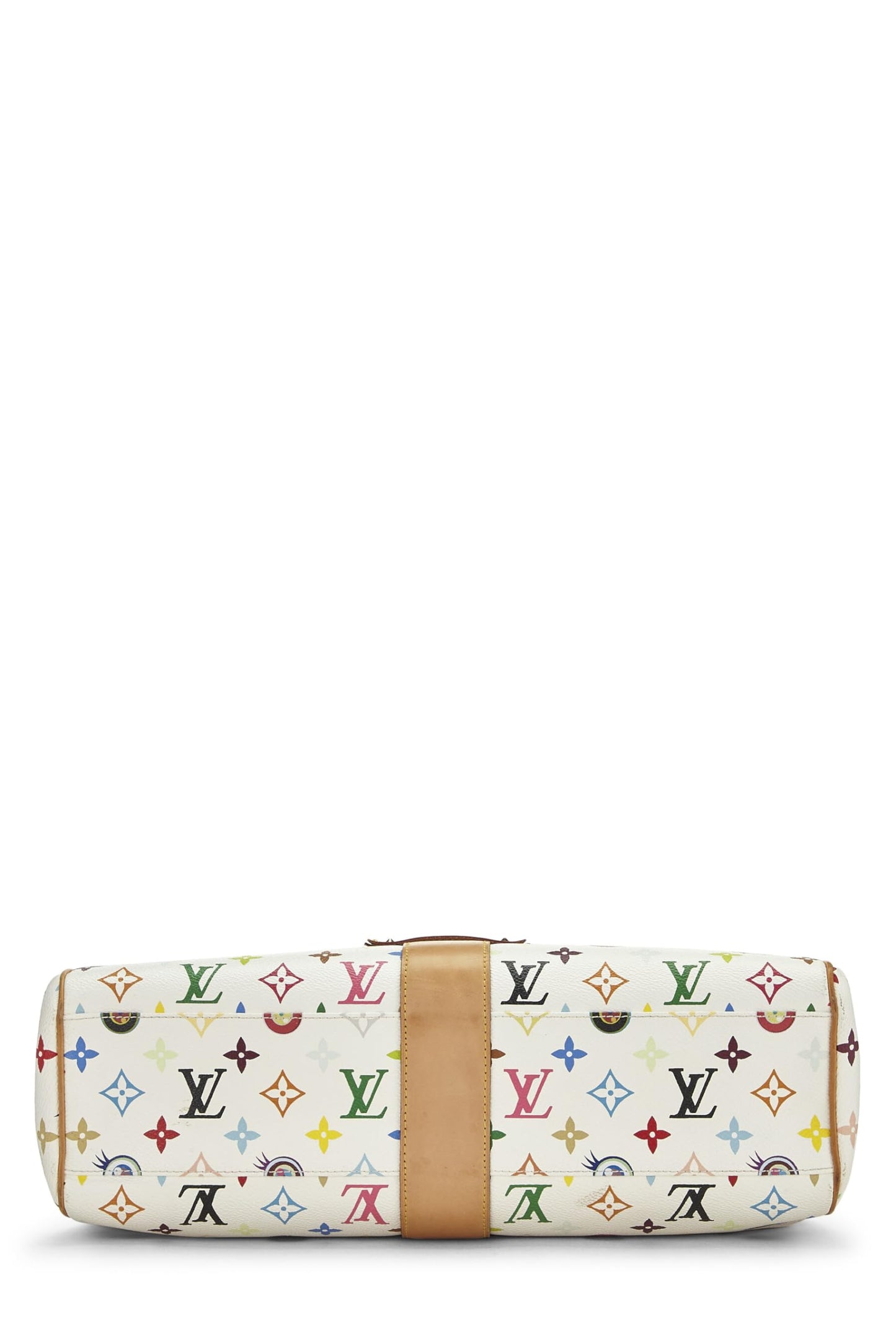 Louis Vuitton, Takashi Murakami x Louis Vuitton White Monogram Multicolore Eye Love You Handbag, White