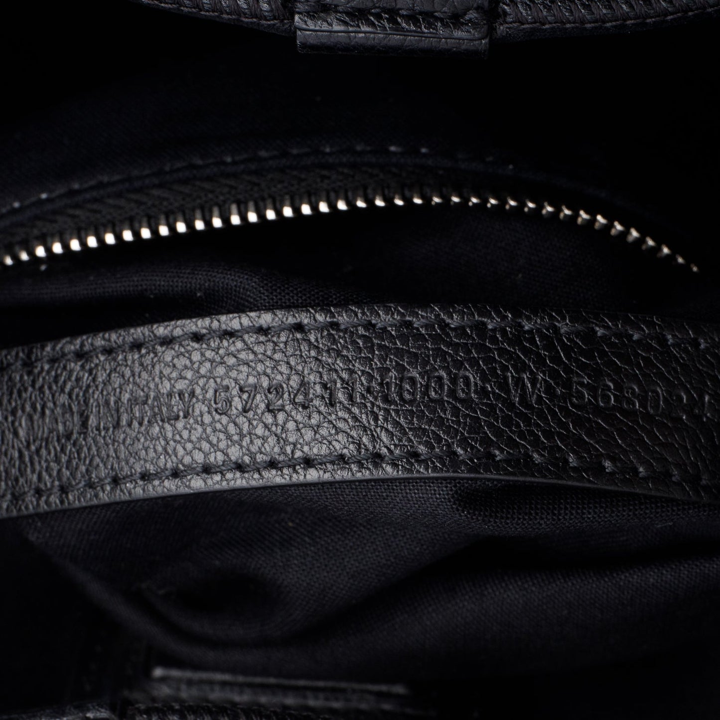 Balenciaga Black Calfskin Leather XXS Logo Leather Shopping Tote