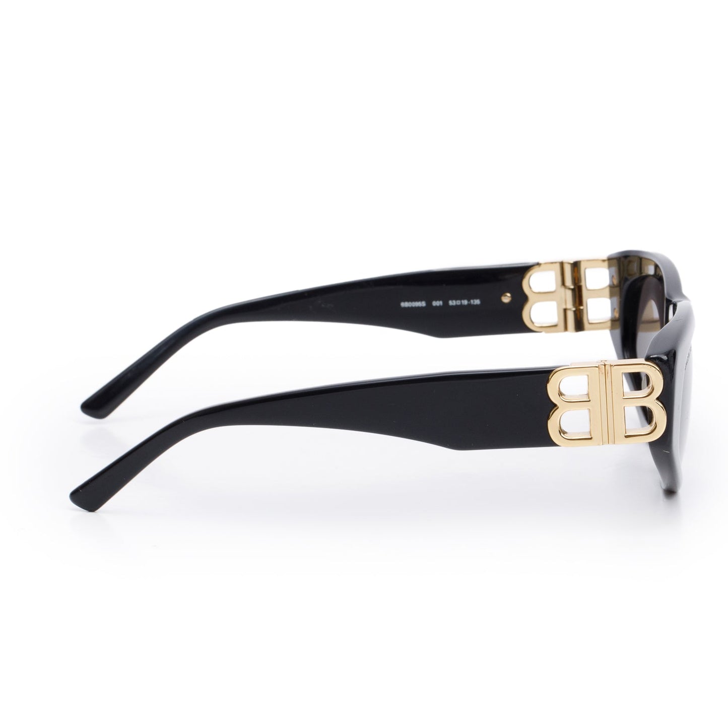 Balenciaga BB0095S Black Acetate Dynasty D-Frame Sunglasses