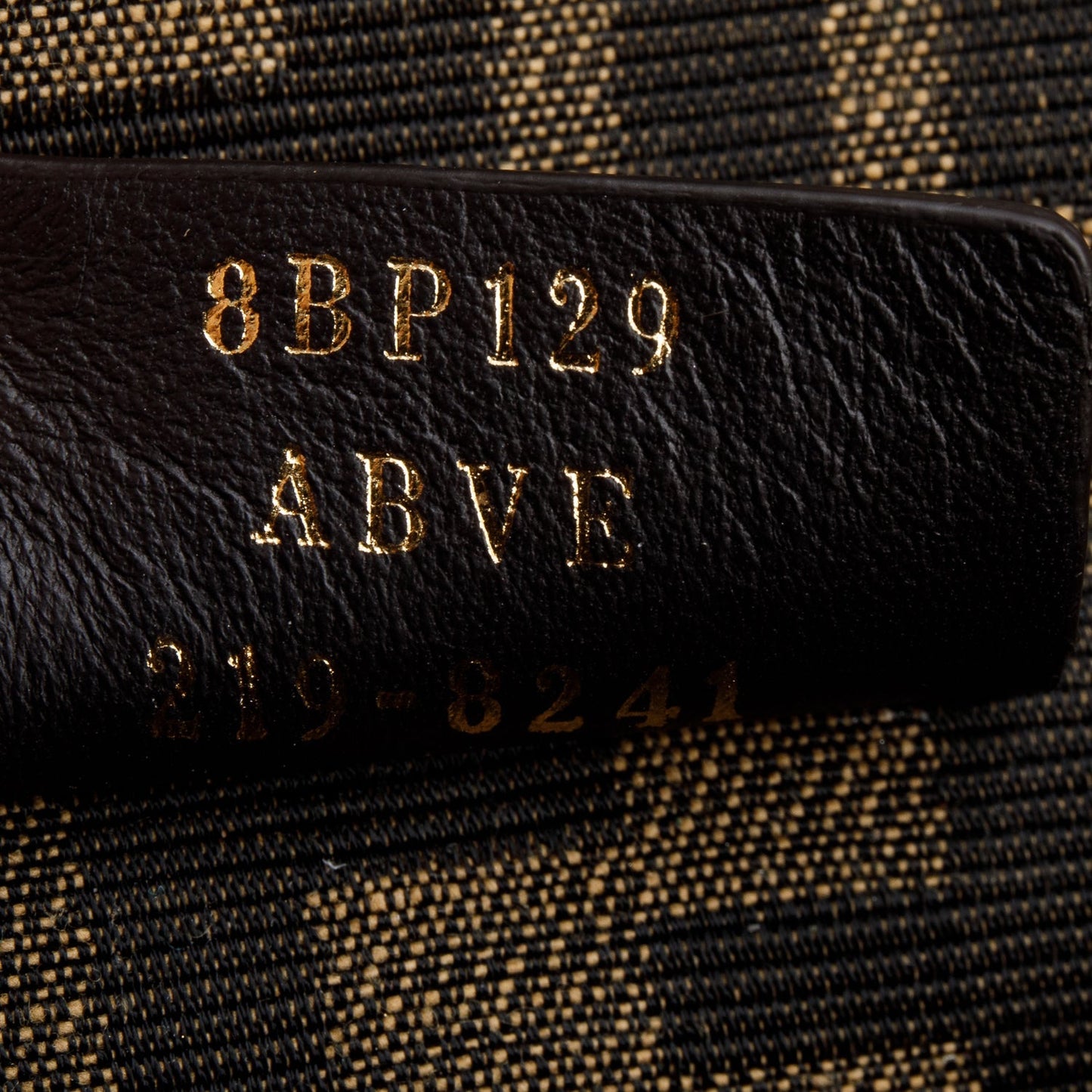 Fendi Black Nappa Leather Small Fendi First Bag