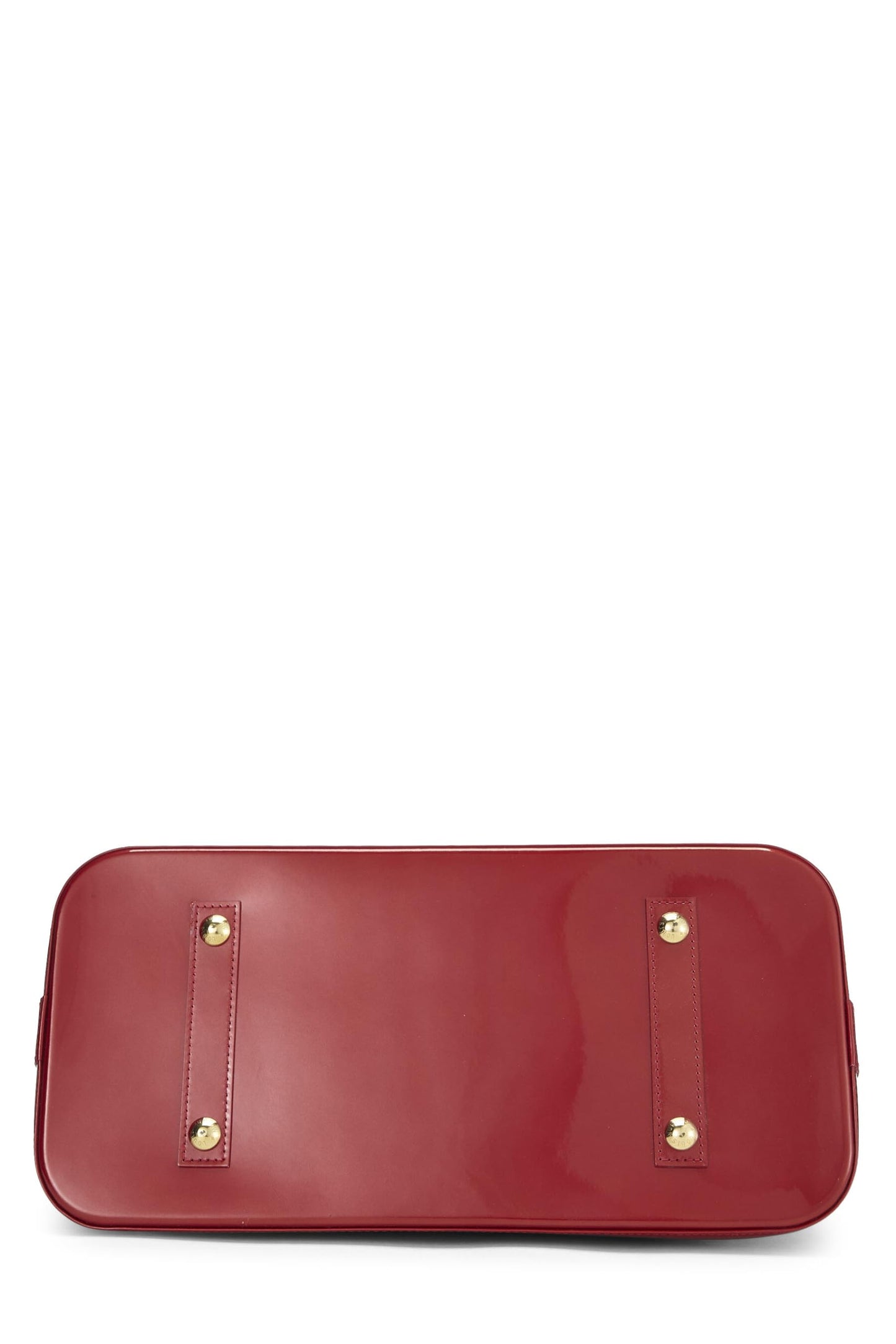 Louis Vuitton, Cerise Monogram Vernis Alma MM NM, Red