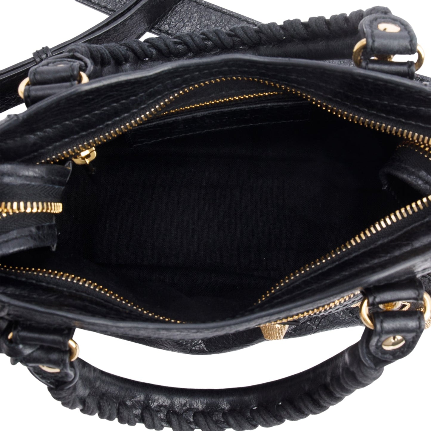 Balenciaga Black Agneau Leather Classic Mini City Bag
