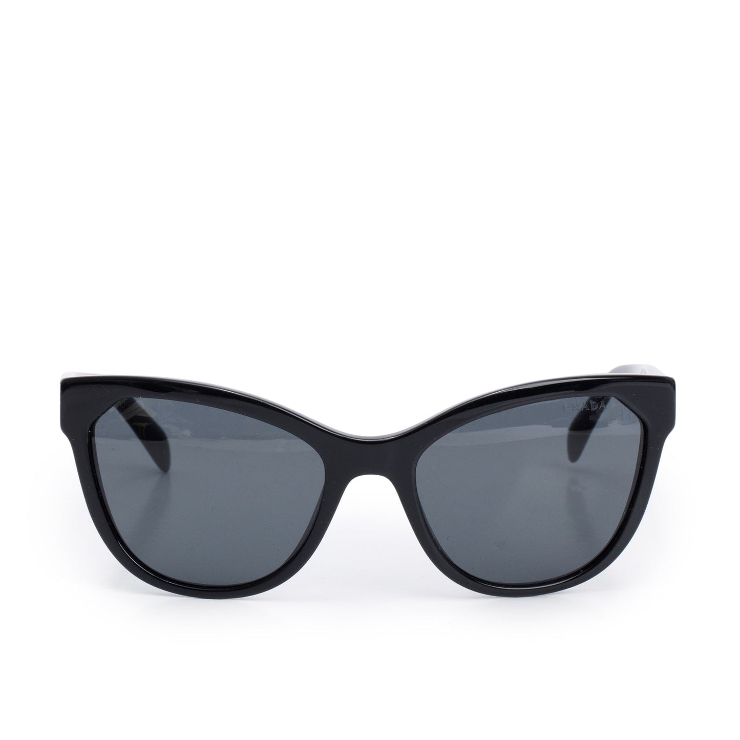 Prada SPR15V Black Cat-Eye Sunglasses