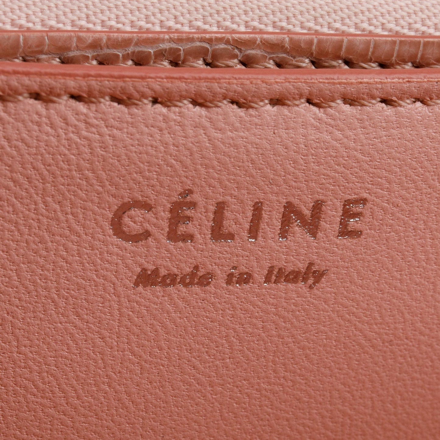 Celine Pink Lizard Medium Classic Box Flap Bag