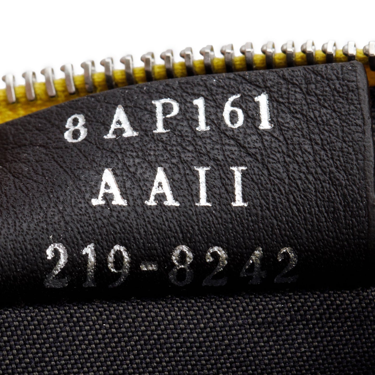 Fendi Yellow Leather Key Case Pouch