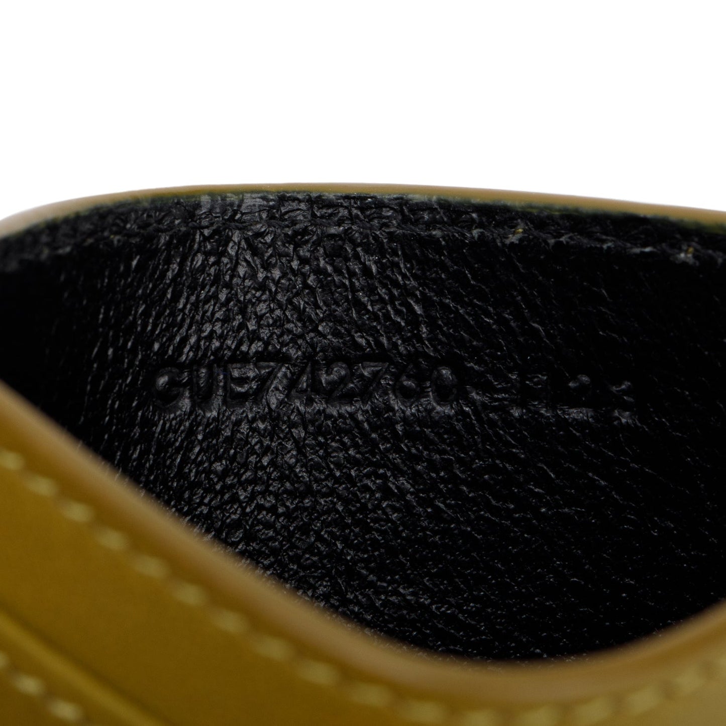 Saint Laurent 2023 Olive Drab Quilted Cassandre Leather Card Case