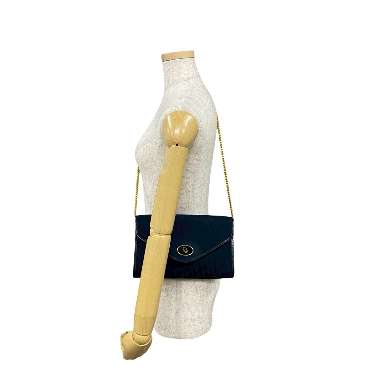 Christian Dior Trotter Leather Canvas Shoulder Bag