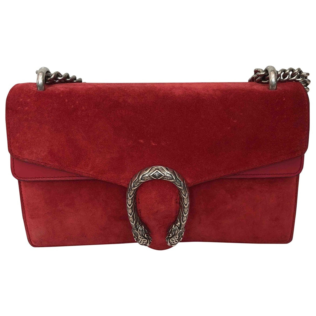 Gucci dionysus red suede handbag