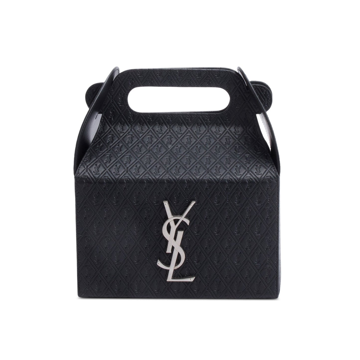 Saint Laurent 2023 Black Monogram Leather Take Away Box