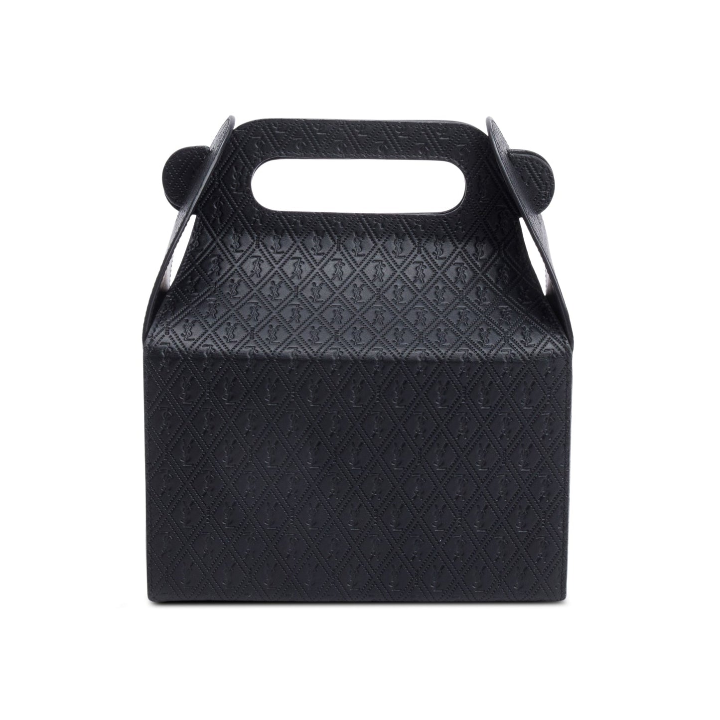 Saint Laurent 2023 Black Monogram Leather Take Away Box