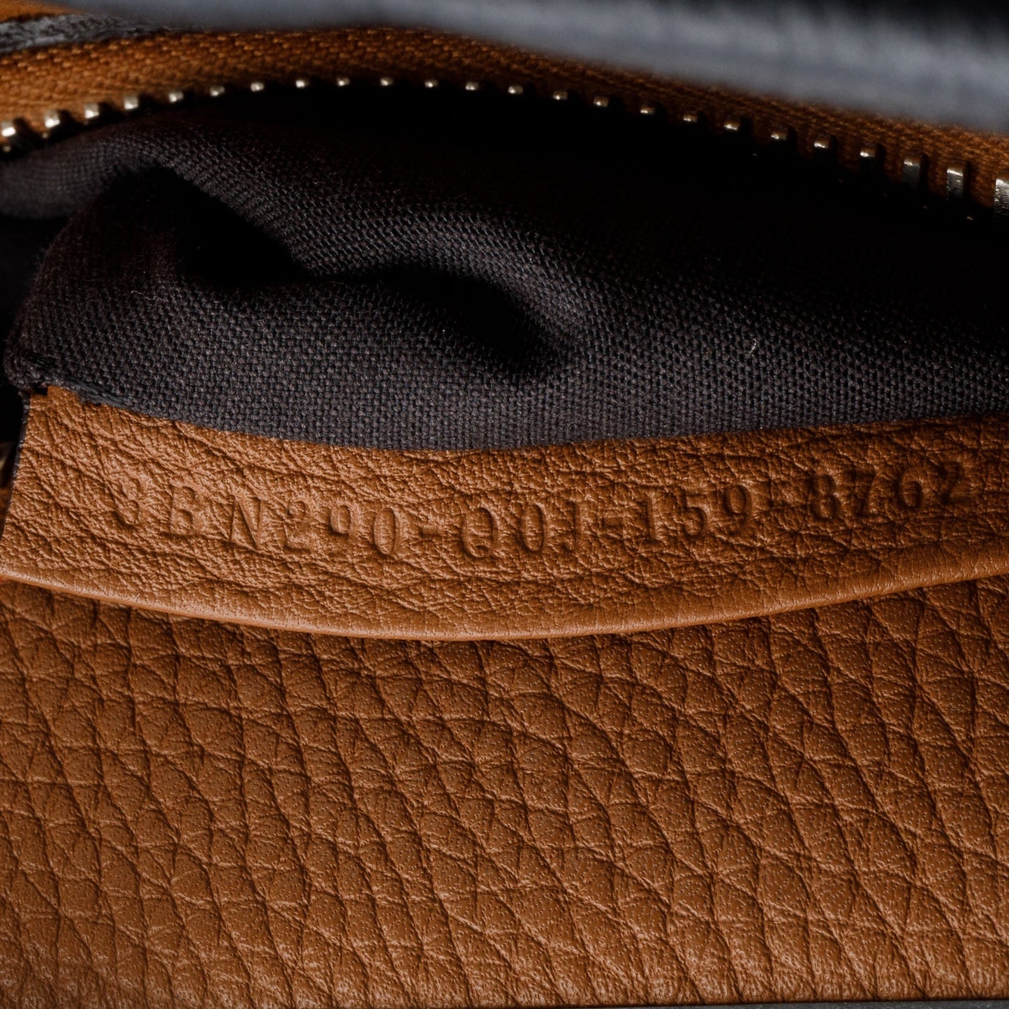 Fendi Black Leather Romano Selleria Medium Peekaboo Bag