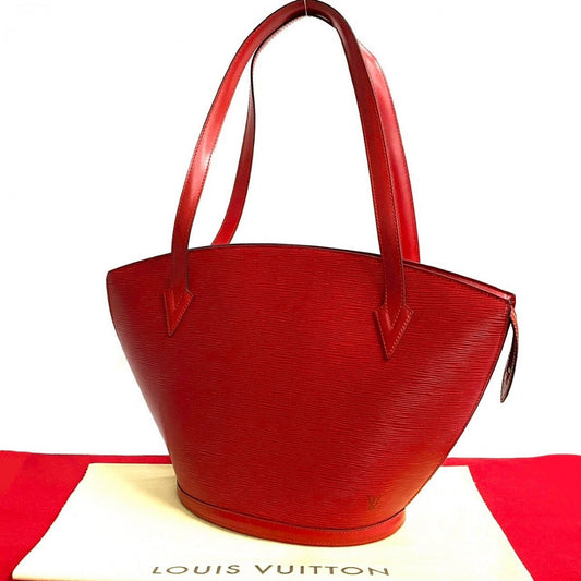LOUIS VUITTON Tote Bag M52267 Epi Leather Red Epi Sunjack shopping Women
