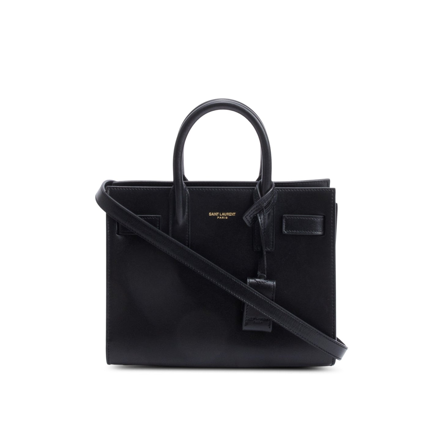 Saint Laurent 2021 Black Smooth Leather Nano Sac De Jour