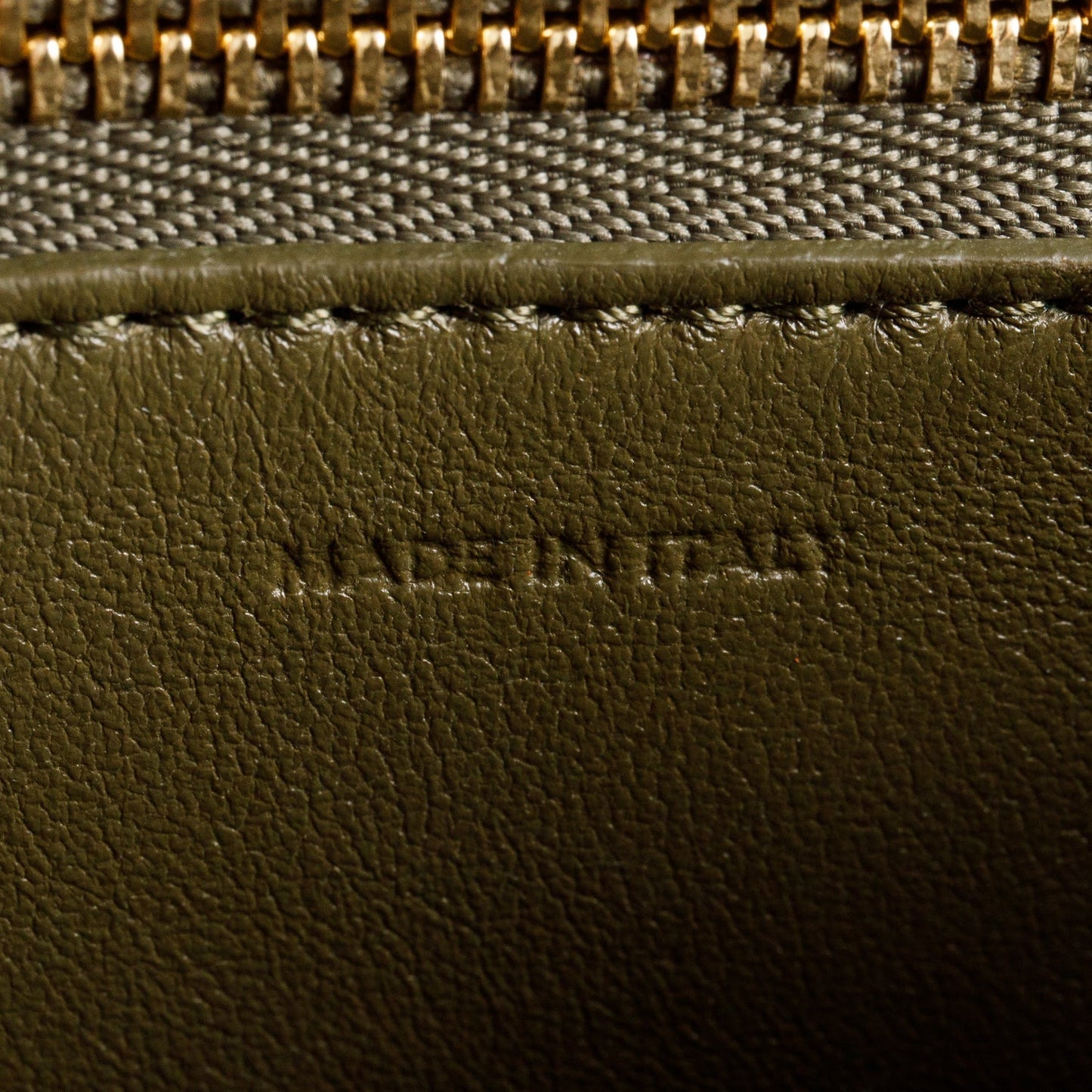 Celine Khaki Smooth Calfskin Small Classic Box Flap Bag