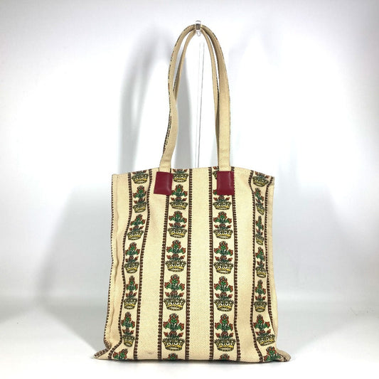 GUCCI Tote Bag canvas beige GARDEN Women