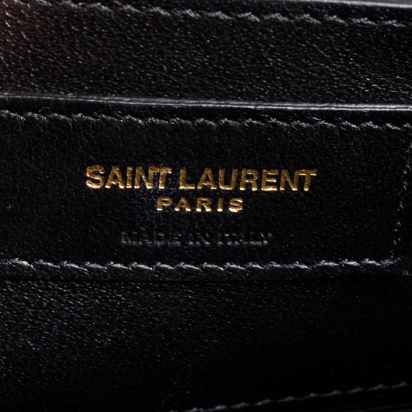 Saint Laurent Black Grained De Poudre Small Envelope Crossbody Bag